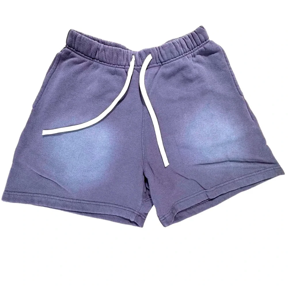 Darc Sport IYKYK Patched She Premium Oversized Sweat Shorts Iris Sun Fade Small